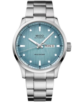 Men's Swiss Automatic Multifort Freeze Stainless Steel Bracelet Watch 42mm
