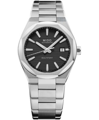 Men's Swiss Automatic Multifort 8 One Crown Stainless Steel Watch 40mm