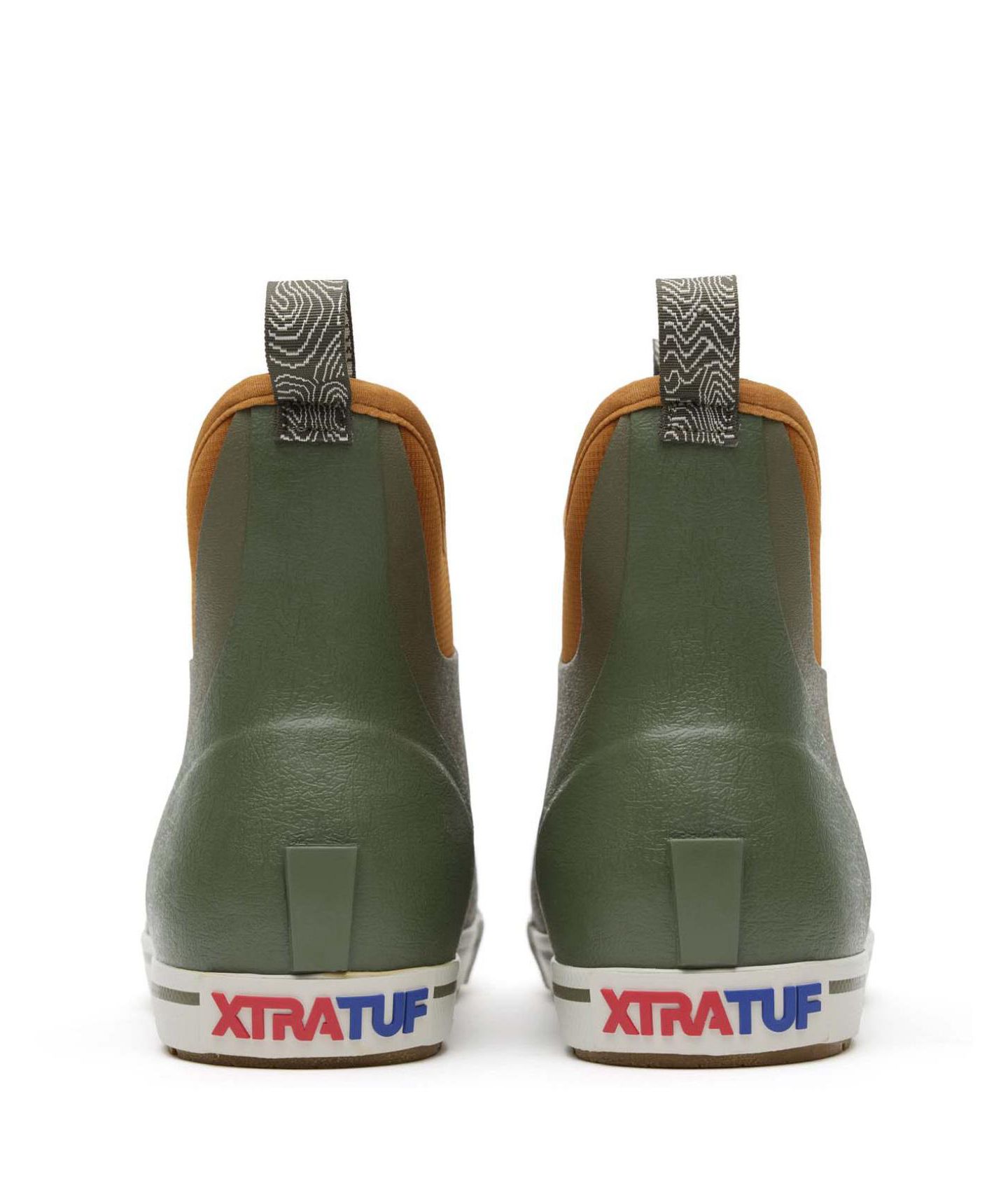 Мужские ботинки Xtratuf Camp до щиколотки с флисовой подкладкой, палубные, цвет: Тёмный оливковый — фото 6