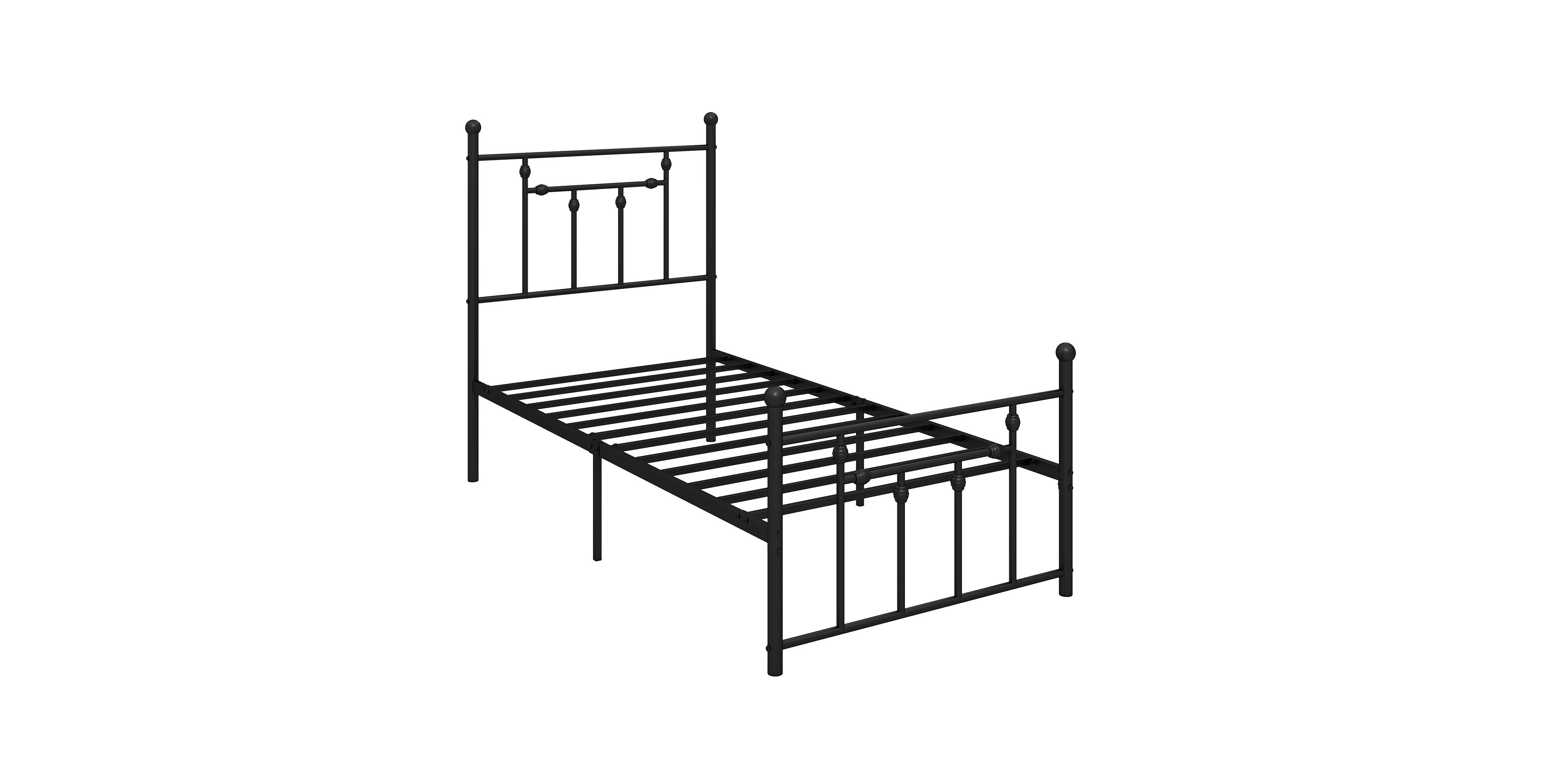 Mecale Full Queen Twin Size Heavy Duty Metal Bed Frame with Headboard Twin Size
