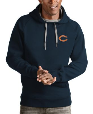Men's Navy Chicago Bears Logo Victory Pullover Hoodie