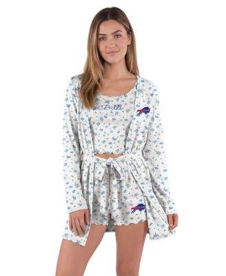 Women's  White/Royal Buffalo Bills Cora Hacci Knit Sleep Set