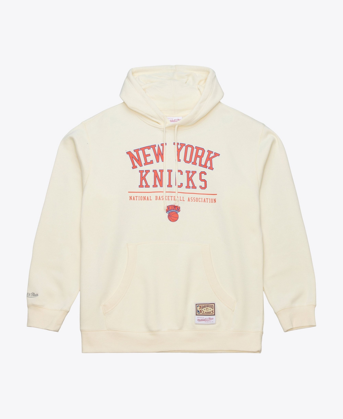 Mitchell & Ness Men's New York Knicks Walk-Off Graphic Relaxed-Fit Fleece Hoodie - Cream
