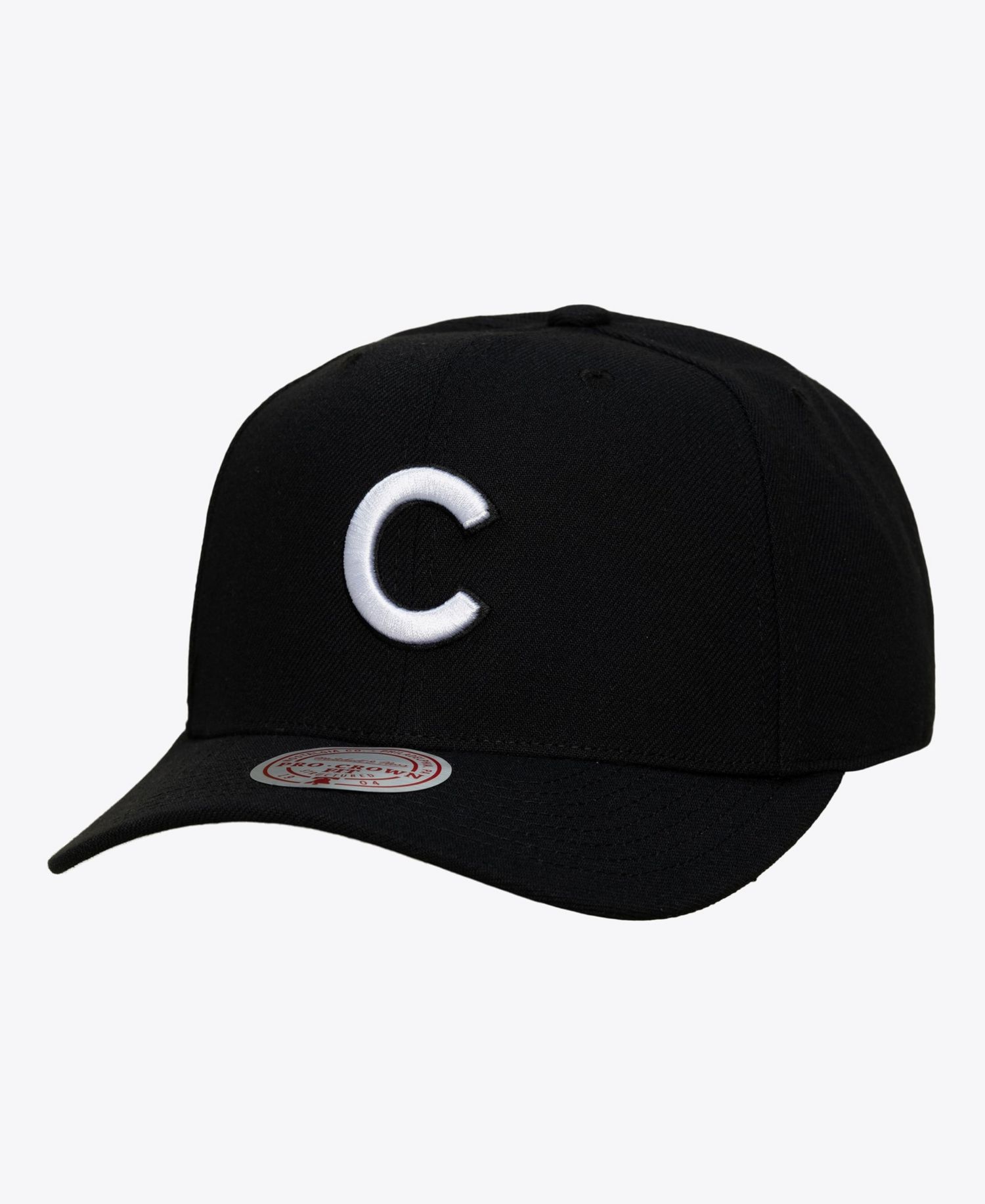 Men's Black Chicago Cubs Pro Crown Snapback