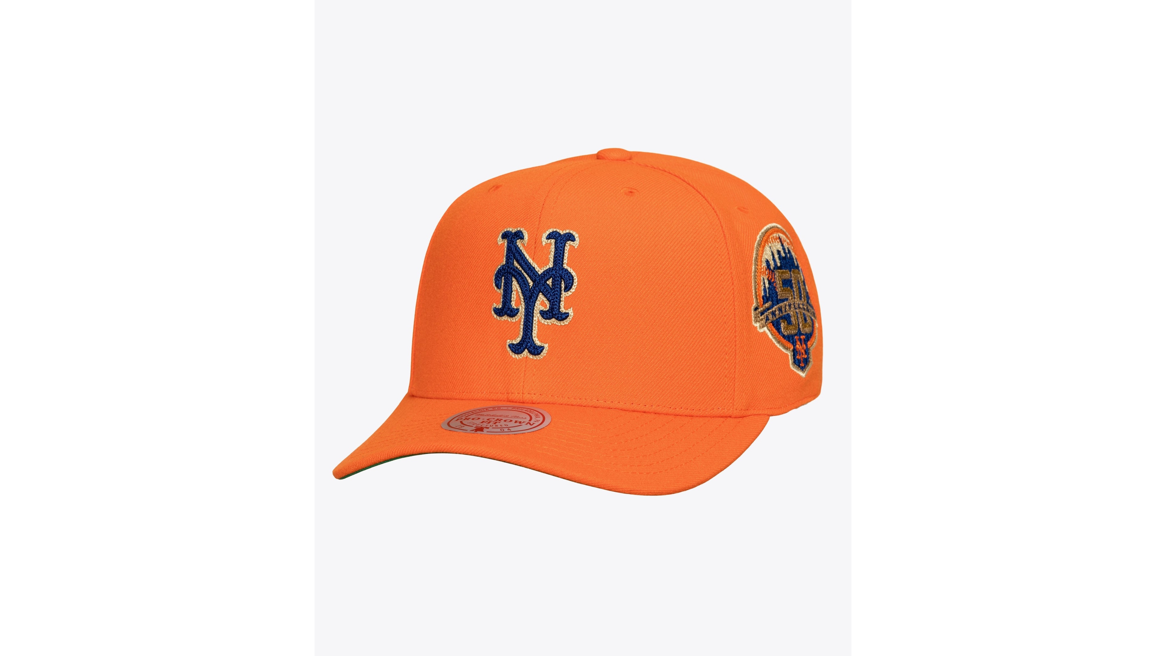 Mitchell & Ness Men's New York Mets 50th Anniversary Patch Secondary Pro Snapback Hat