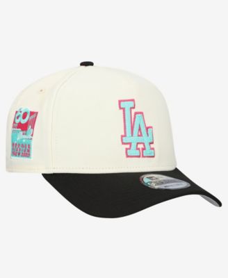 Men's Cream Los Angeles Dodgers Stadium Chrome 9FORTY A-Frame Adjustable Hat