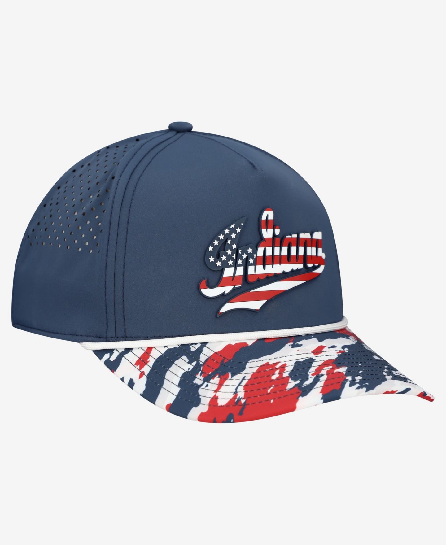 Кепка Branded Bills Navy Indiana Hoosiers Stars Stripes Rope Adjustable Hat — фото 3