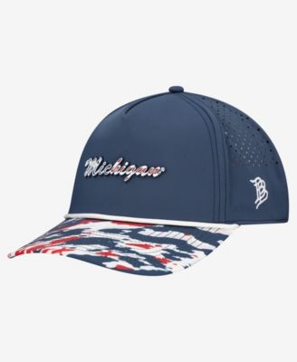 Men's and Women's  Navy Michigan Wolverines Stars & Stripes Rope Adjustable Hat