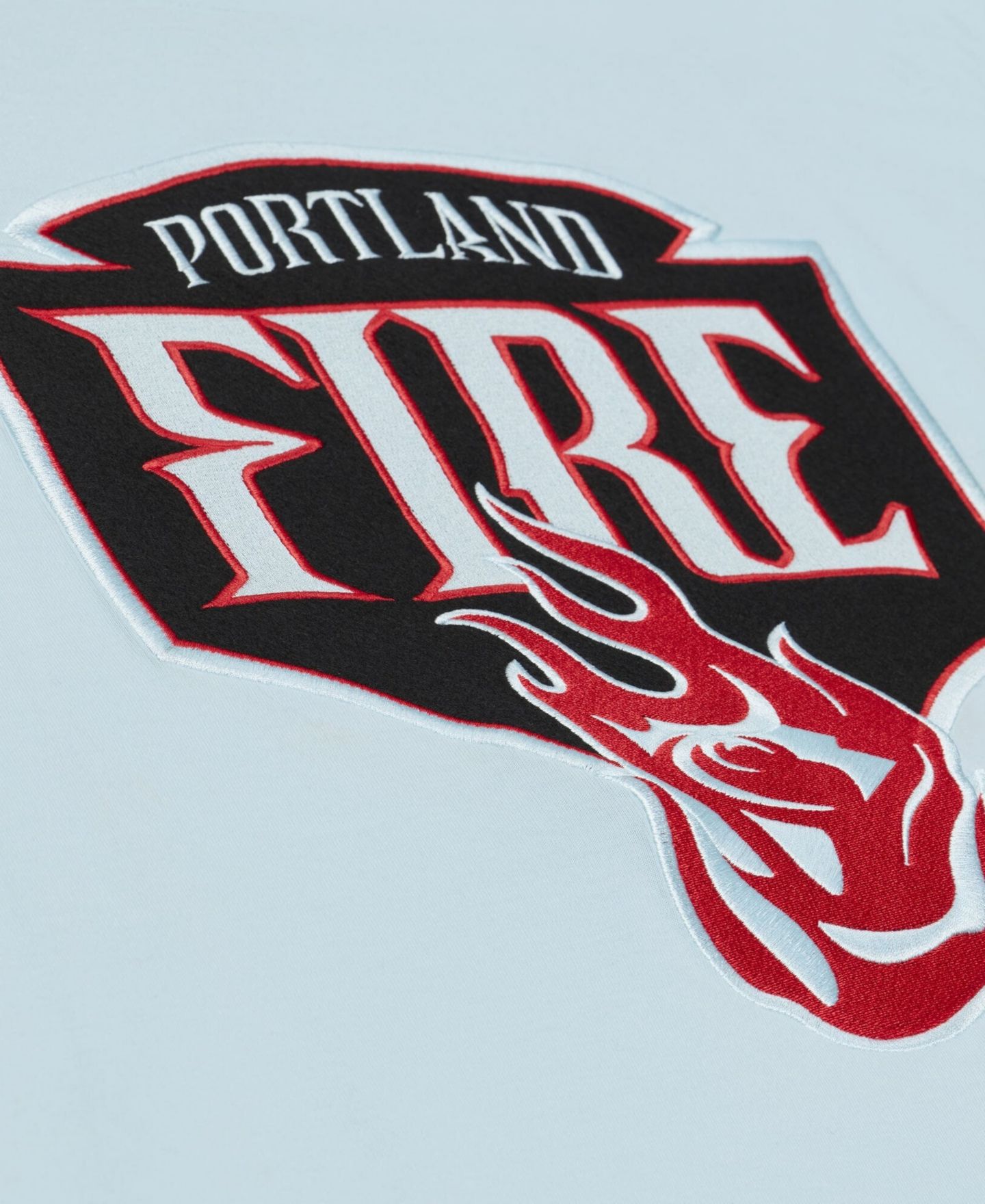 Мужская футболка Mitchell & Ness Powder Blue Portland Fire Logo Boxy — фото 3