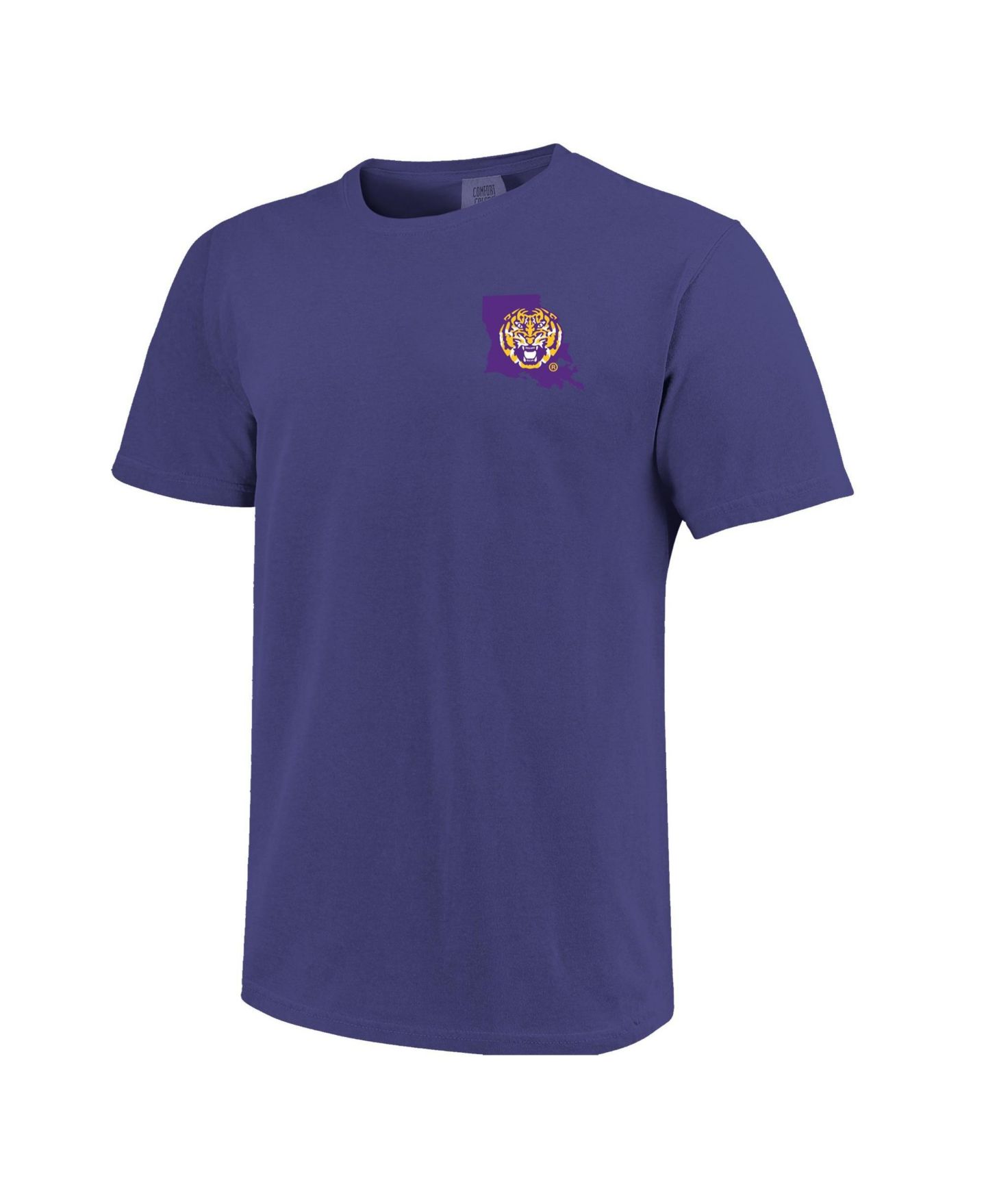 Мужская футболка Image One Purple LSU Tigers Sketched Mascot Comfort Colors — фото 2