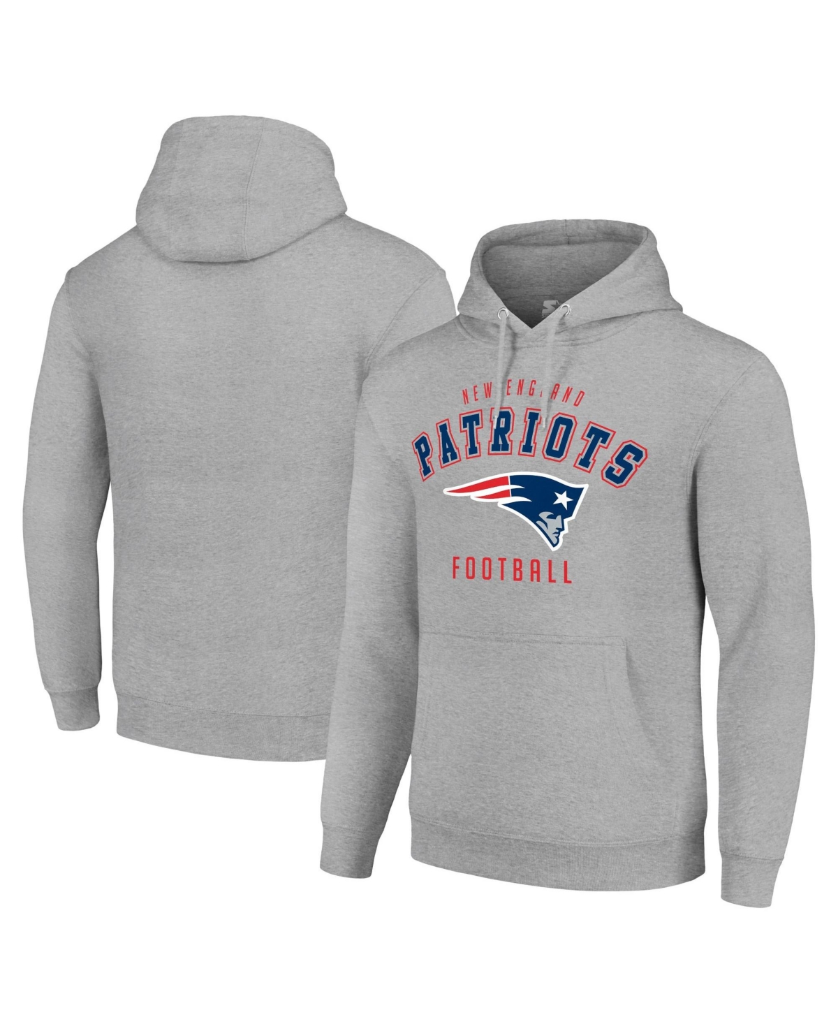 Starter Men's and Women's New England Patriots Screen Print Pullover Hoodie
