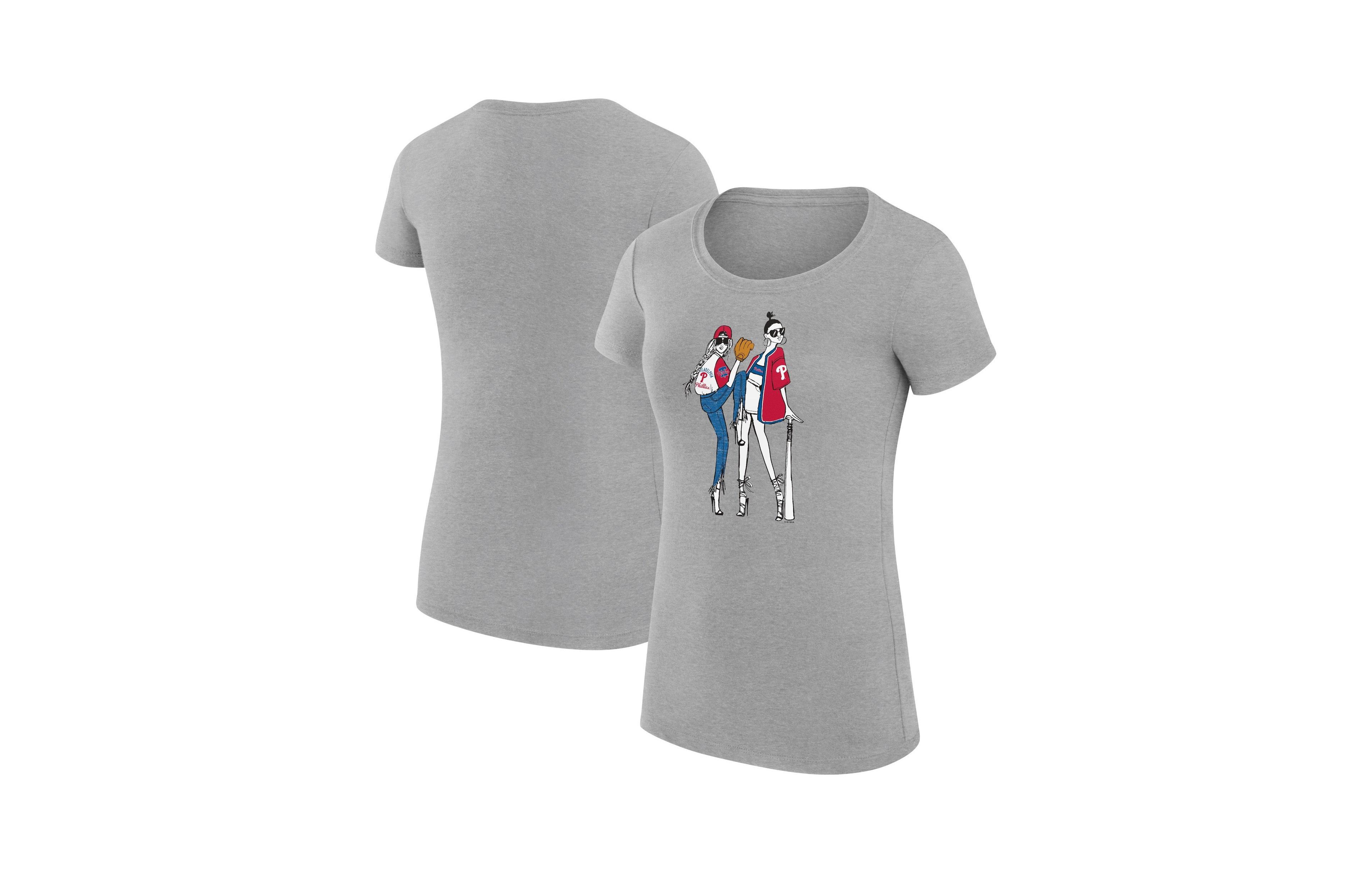 G-iii 4Her by Carl Banks Women's Philadelphia Phillies Baseball Girls Super-Slim Fit T-Shirt
