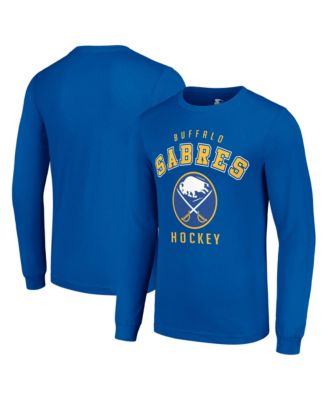 Men's Royal Buffalo Sabres Logo Long Sleeve T-Shirt