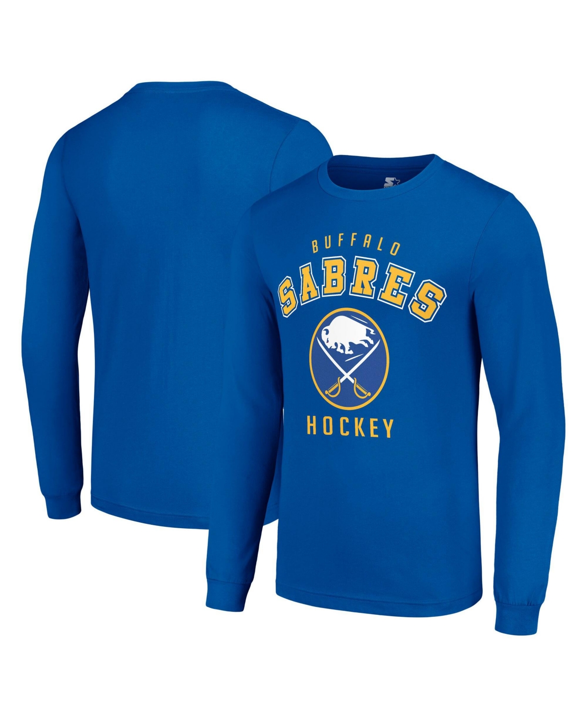 Starter Men's Buffalo Sabres Long-Sleeve Crewneck T-Shirt - Royal