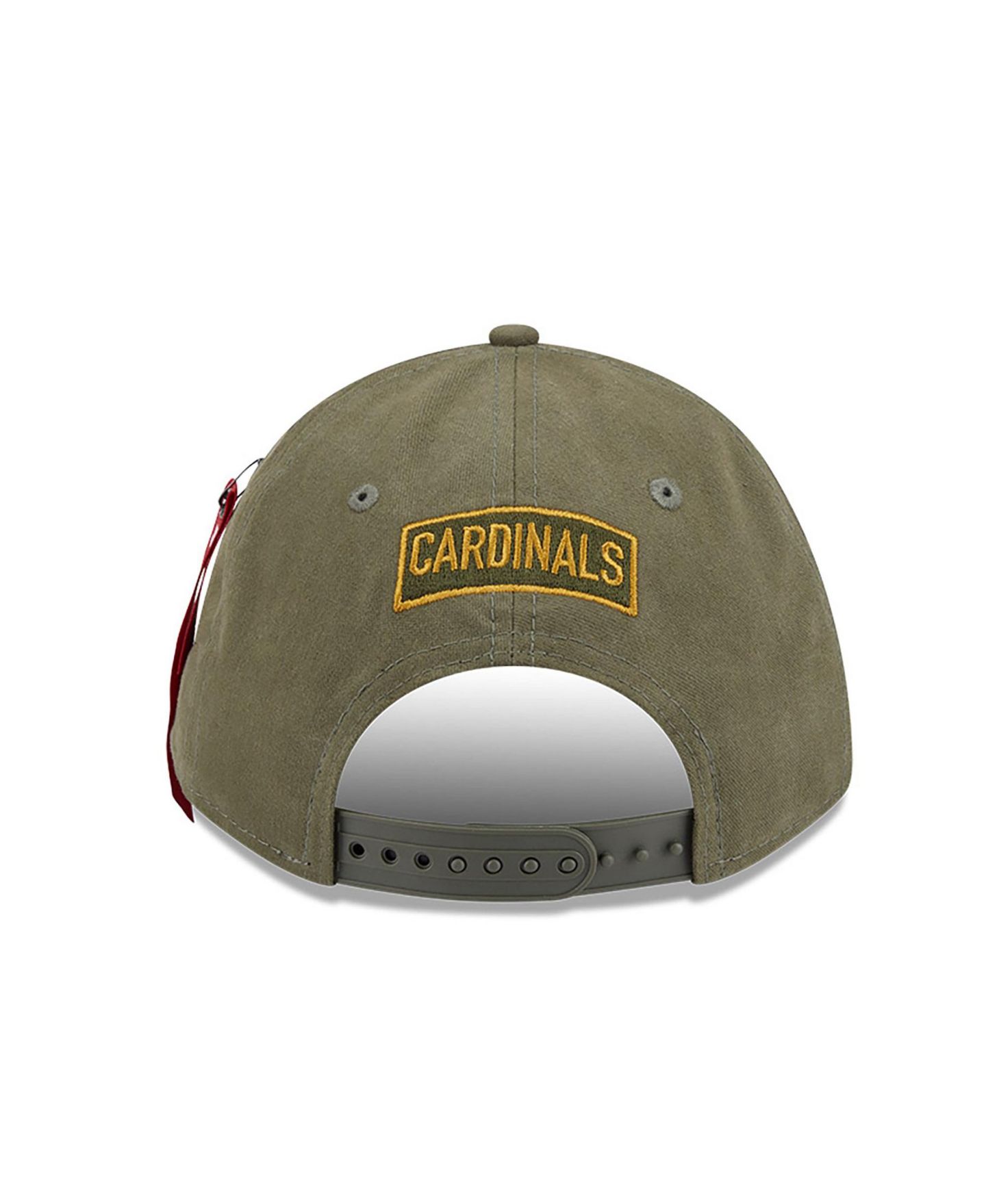 Мужская кепка New Era X Alpha Industries Olive St. Louis Cardinals A-Frame 9FORTY Adjustable Hat — фото 4