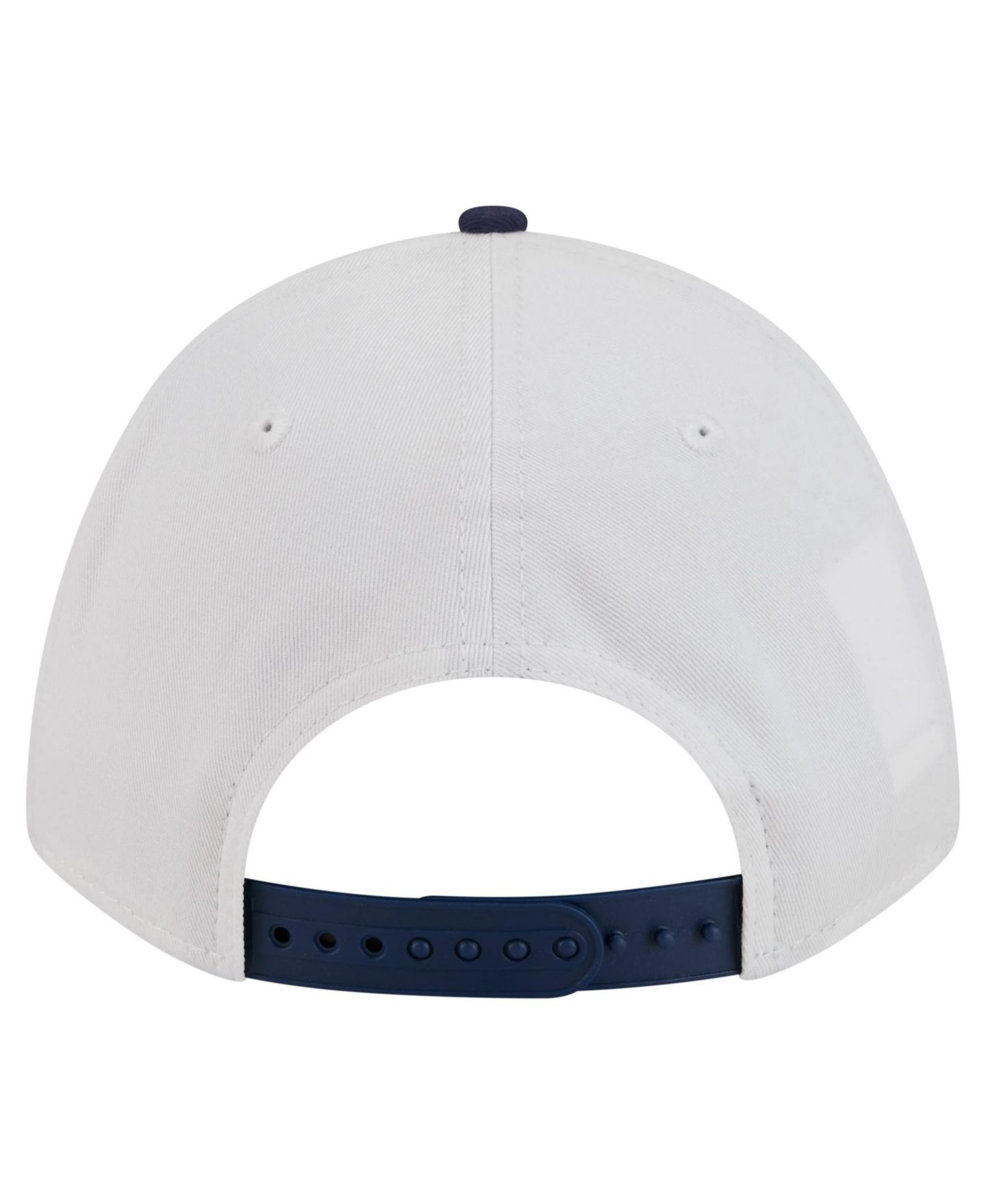 Мужская кепка New Era White/Navy Virginia Cavaliers Arch Two-Tone Rope 9FORTY A-Frame M-Crown Adjustable Hat — фото 4