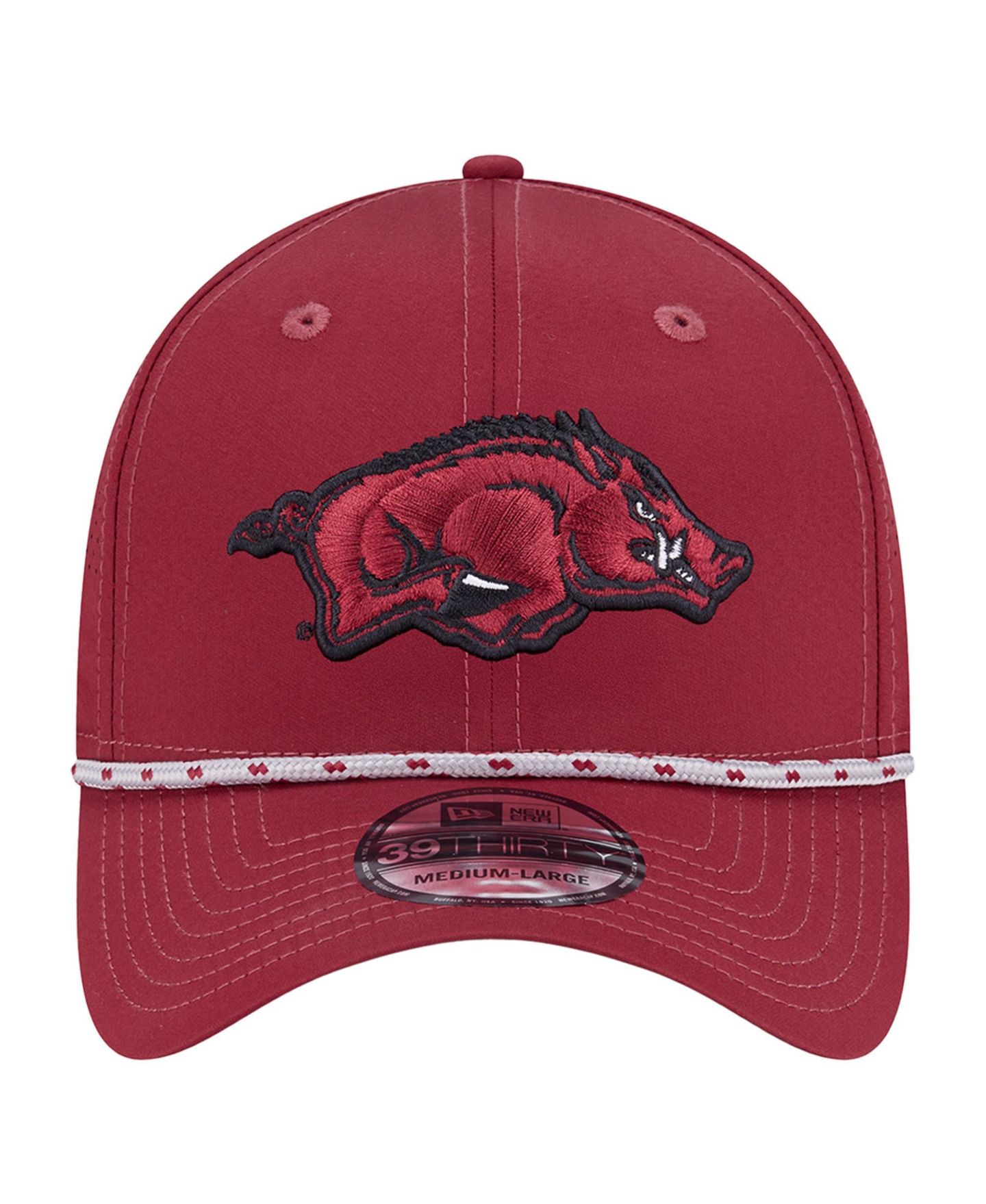 Мужская кепка New Era Cardinal Arkansas Razorbacks Rope 39THIRTY Flex Hat — фото 2