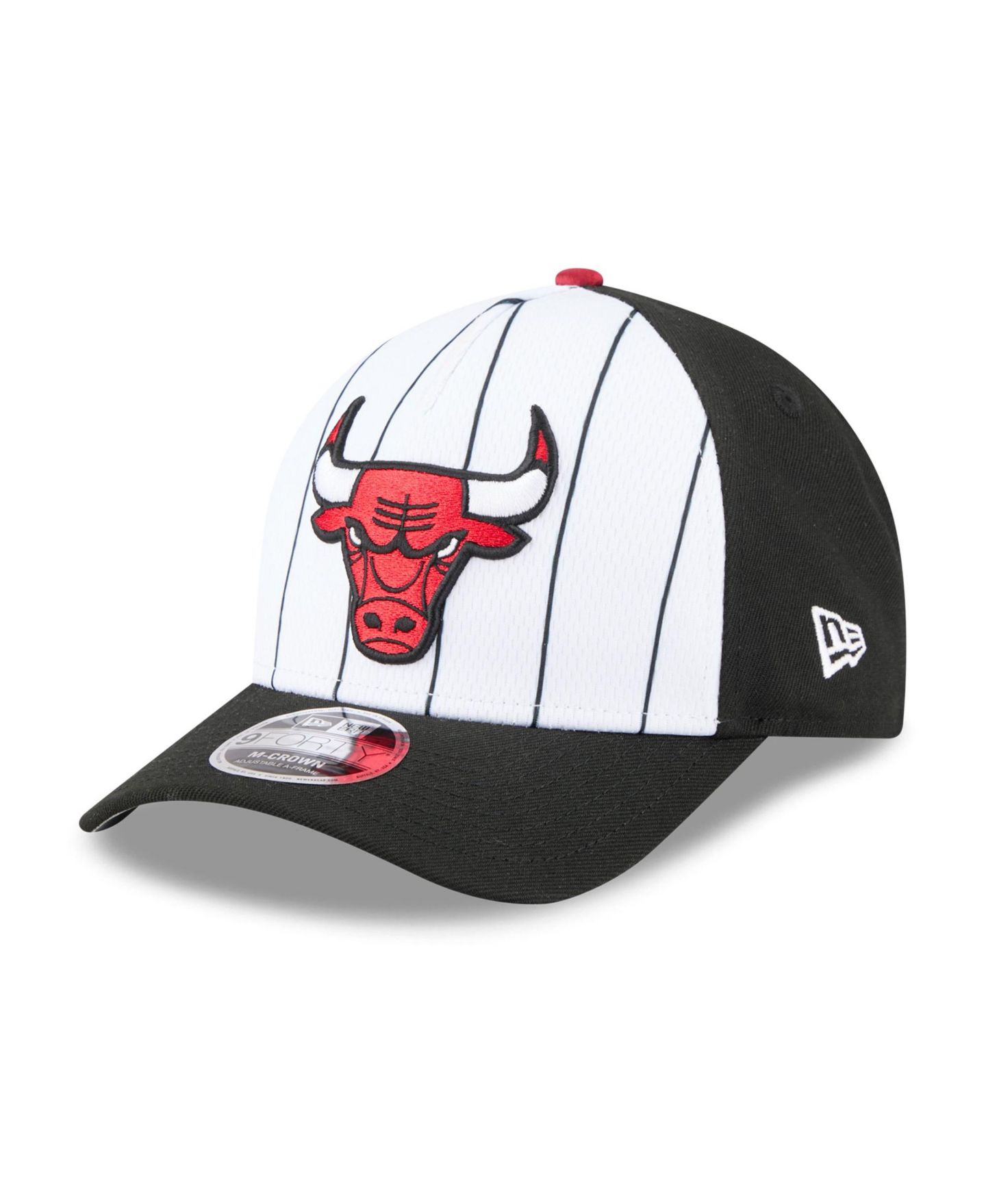 Мужская кепка New Era White/Black Chicago Bulls 2025 NBA Tip Off M-Crown A-Frame 9FORTY Adjustable Hat — фото 3