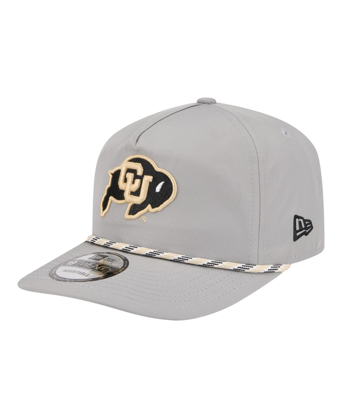 Мужская кепка New Era Gray Colorado Buffaloes 19TWENTY Adjustable Hat — фото 1