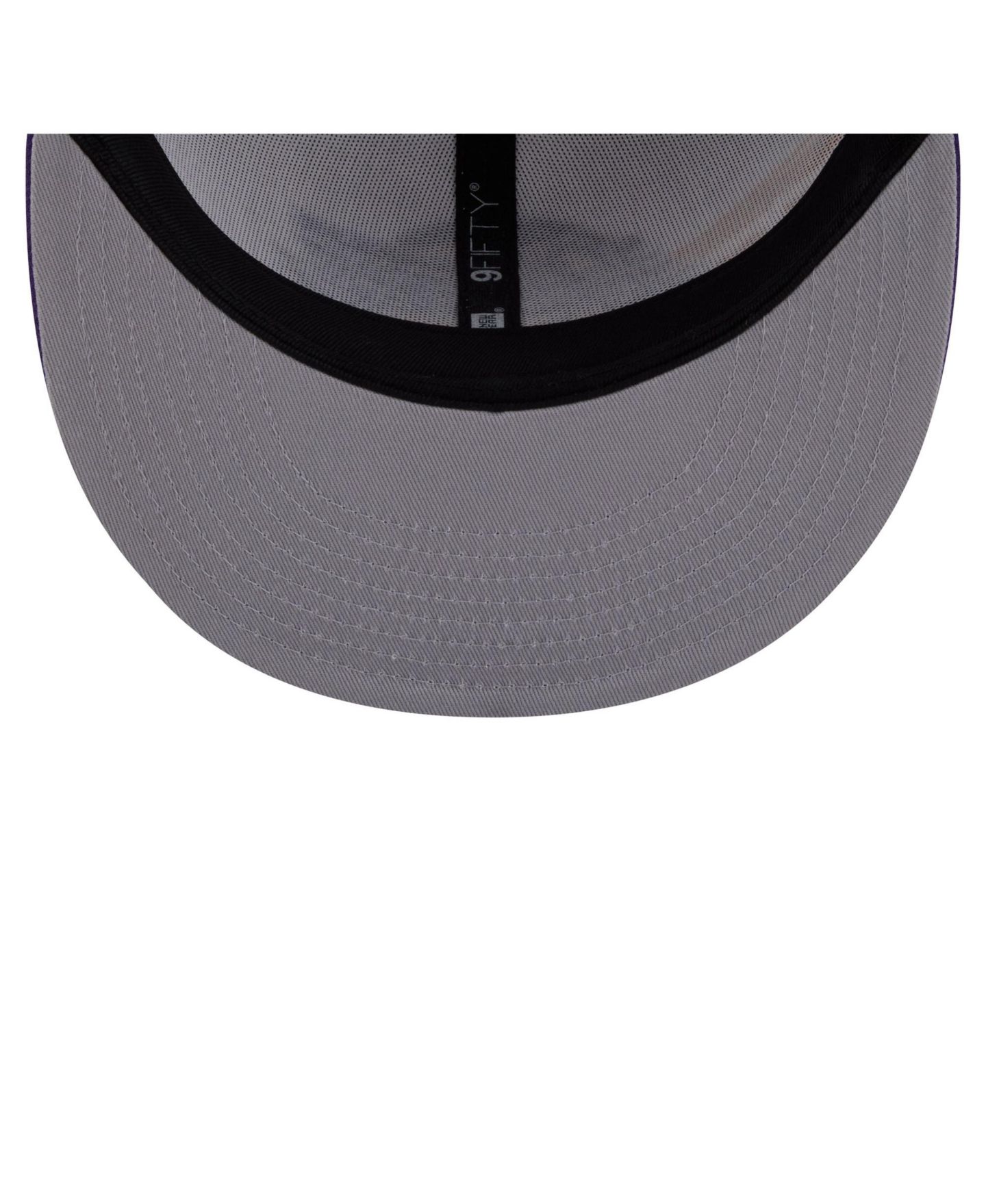 Мужская кепка New Era White/Purple Los Angeles Lakers Swept 9FIFTY Snapback Hat — фото 5