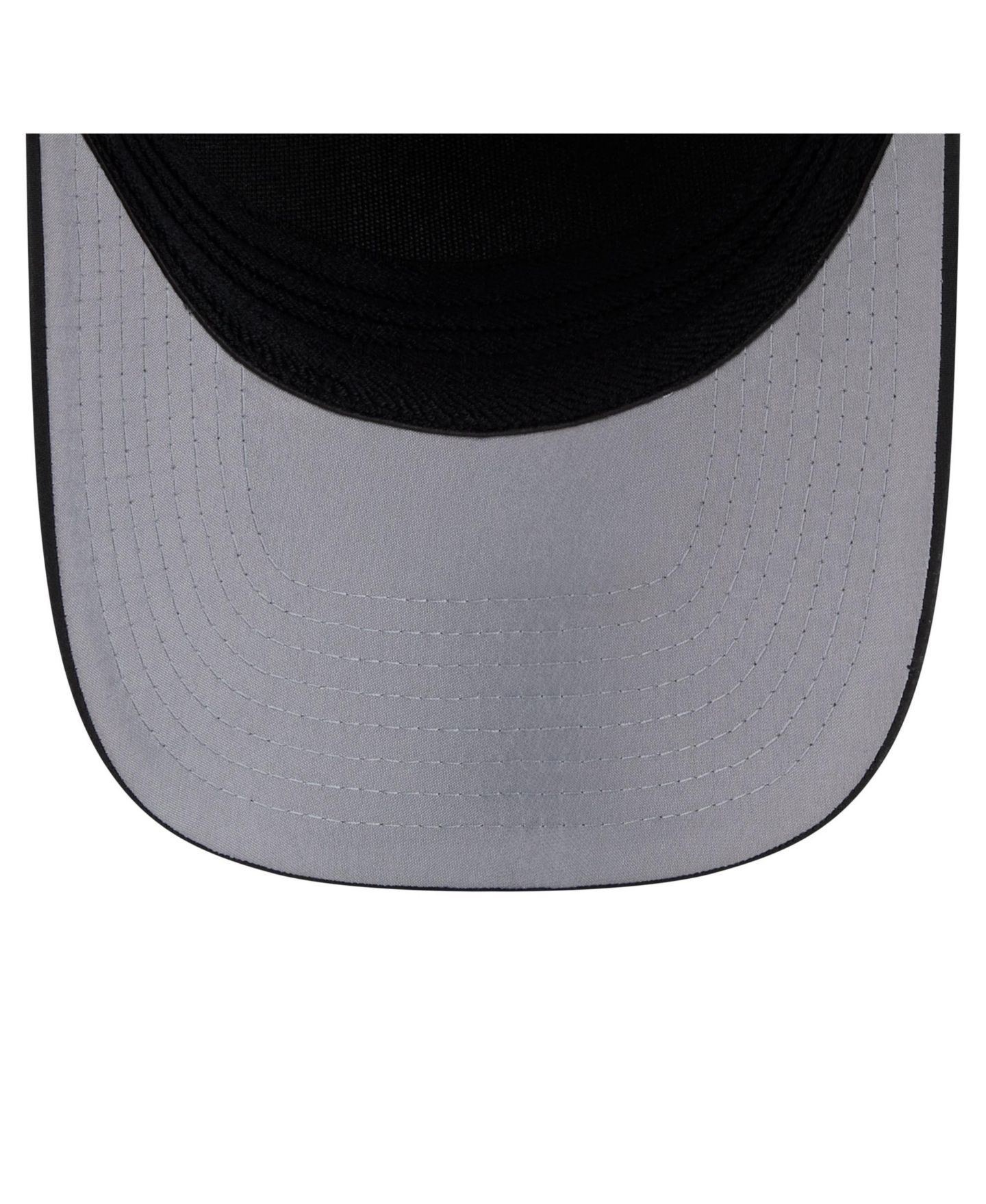 Мужская кепка New Era Charcoal/Black Vegas Golden Knights 2-Tone Featherweight 39THIRTY A-Frame M-Crown Flex Hat — фото 5