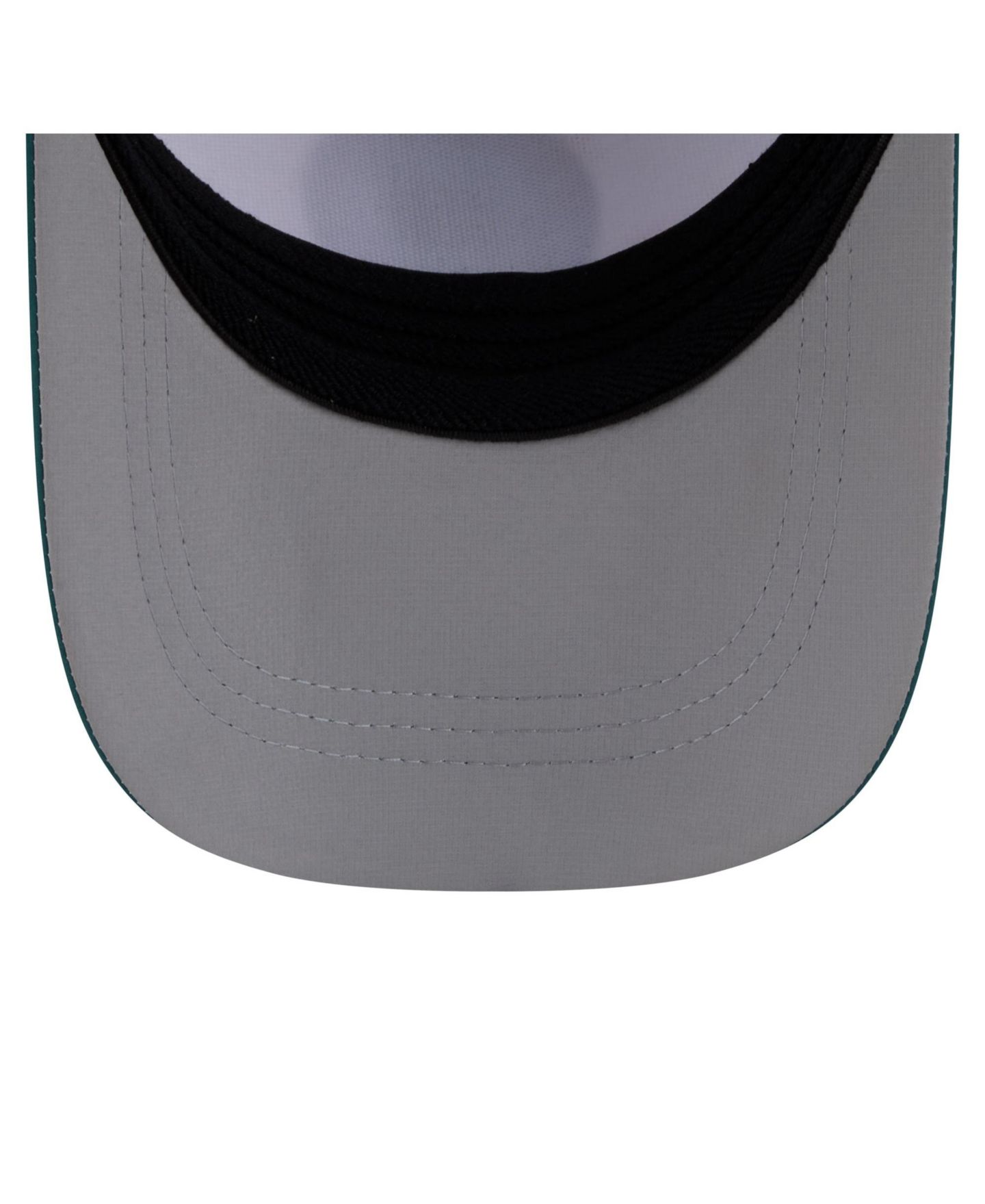 Мужская кепка New Era White/Midnight Green Philadelphia Eagles Patch 39THIRTY A-Frame M-Crown Perforated Flex Hat — фото 5