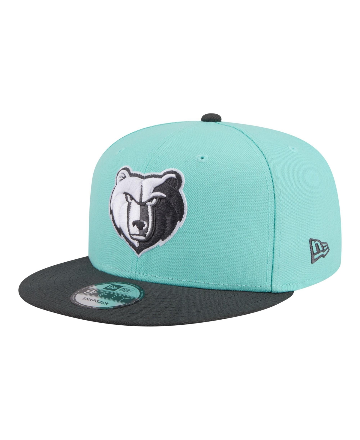 Men's New Era Turquoise/Charcoal Memphis Grizzlies Color Pack Two-Tone 9FIFTY Snapback Hat