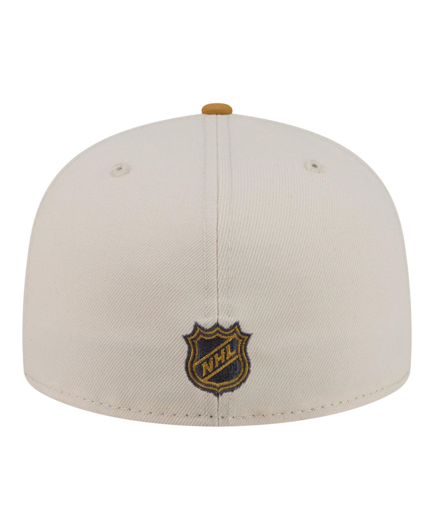 Мужская кепка New Era Cream/Tan Chicago Blackhawks Colorpack Two-Tone 59FIFTY Fitted Hat — фото 4
