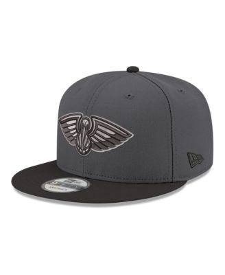 Men's Gray/Black New Orleans Pelicans Logo 2-Tone 9FIFTY Snapback Hat