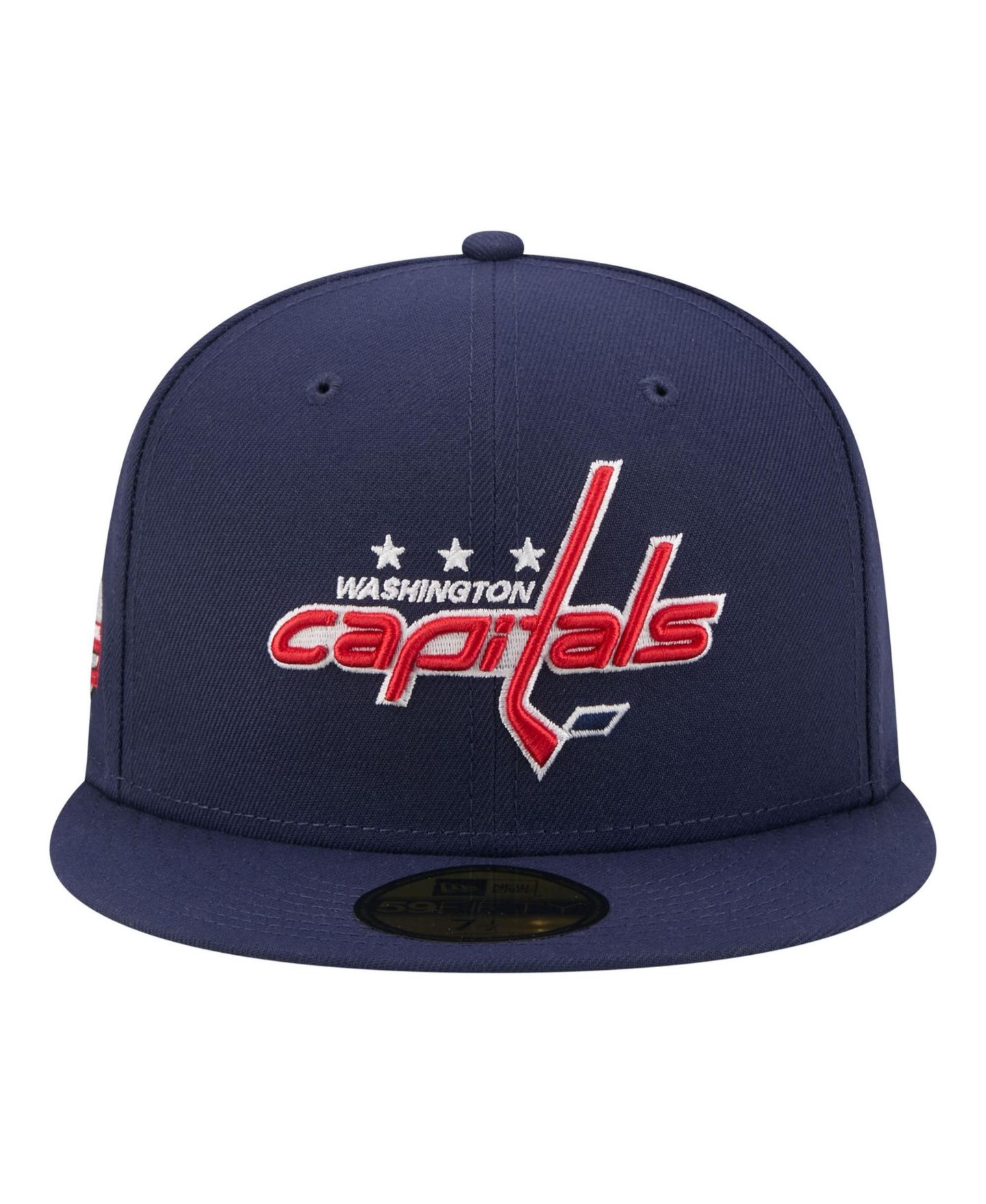 Мужская кепка New Era Navy Washington Capitals Zamboni 59FIFTY Fitted Hat — фото 2