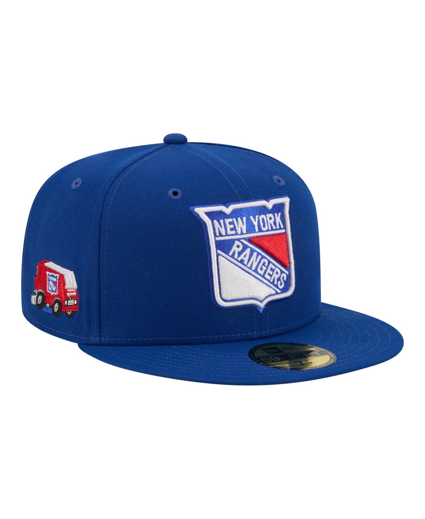 Мужская кепка New Era Blue New York Rangers Zamboni 59FIFTY Fitted Hat — фото 1