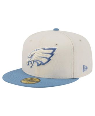 Men's Cream/Blue Philadelphia Eagles Color Pack 59FIFTY Fitted Hat