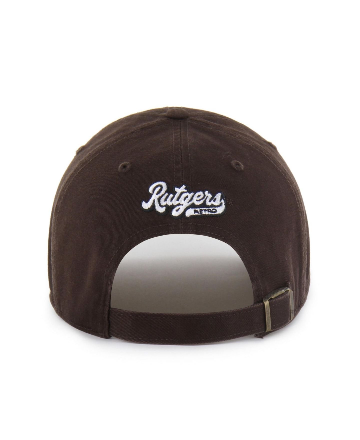 Мужская кепка '47 Brand Brown Rutgers Scarlet Knights Vault Clean Up Adjustable Hat — фото 3