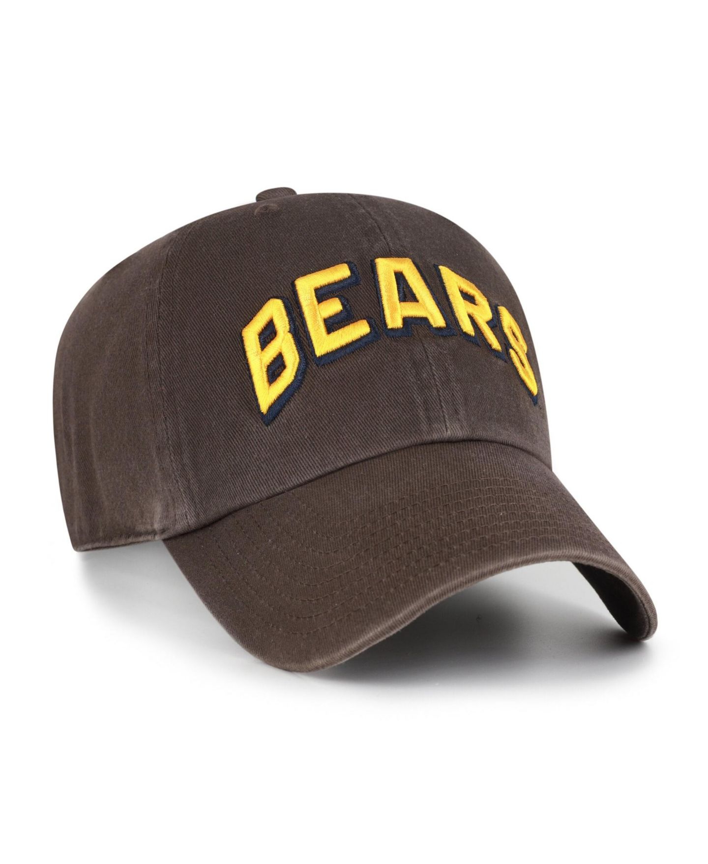 Мужская кепка '47 Brand Brown Cal Bears Vault Clean Up Adjustable Hat — фото 2