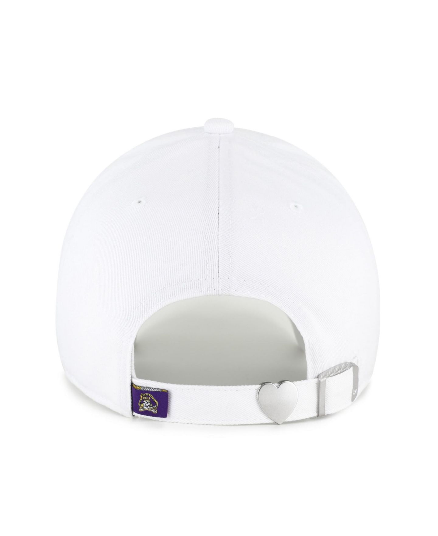 Женская кепка '47 Brand White ECU Pirates Trendy Script Clean Up Adjustable Hat — фото 3