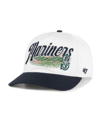 Men's '47 White/Navy Seattle Mariners Enfield Hitch Adjustable Hat
