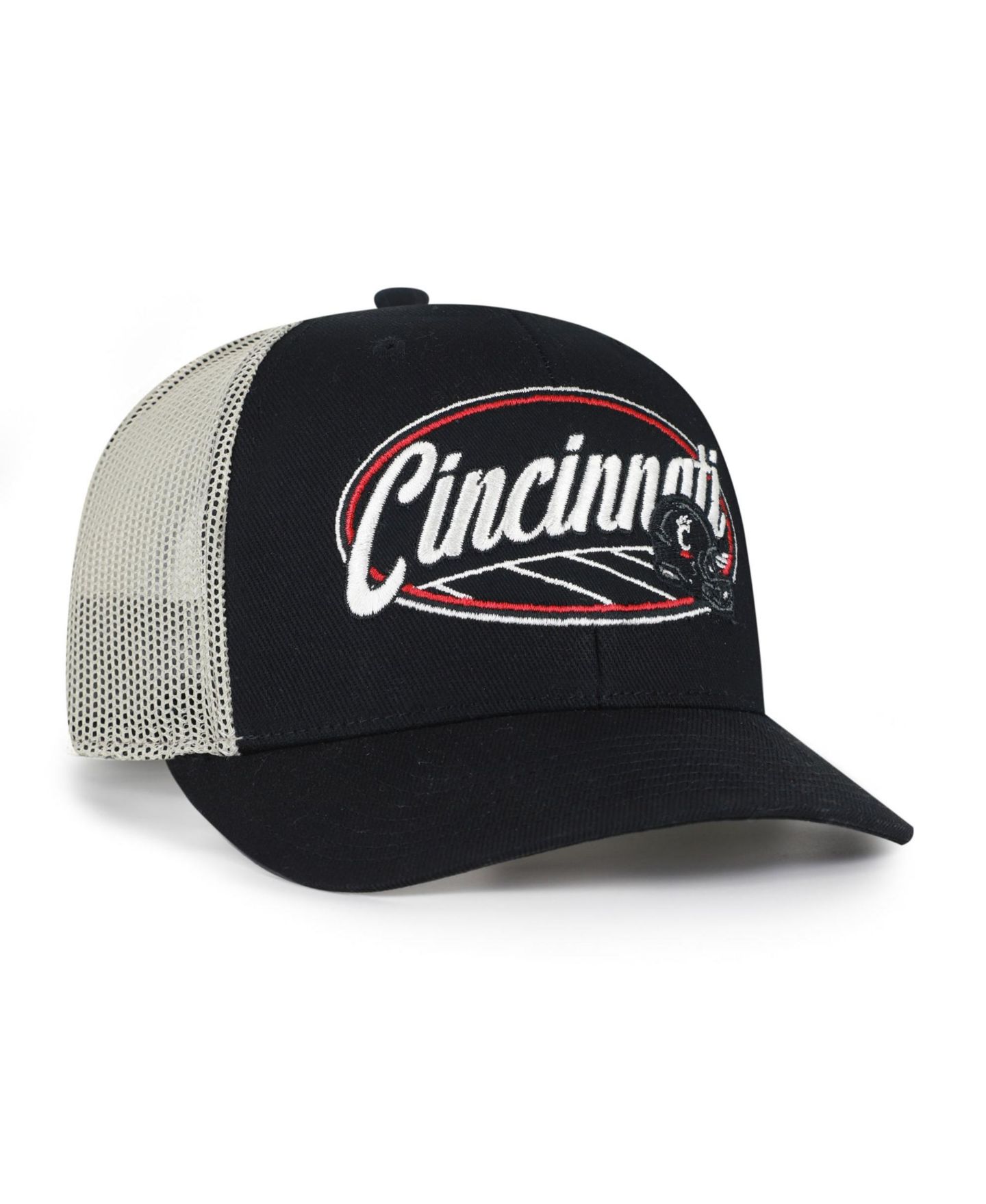Кепка '47 Brand Black Cincinnati Bearcats Enfield Adjustable Trucker Hat — фото 2