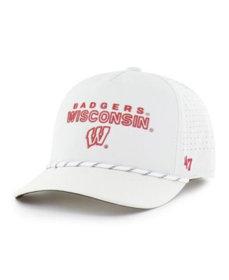 Men's and Women's '47 White Wisconsin Badgers brrr&deg; Rope Hitch Adjustable Hat