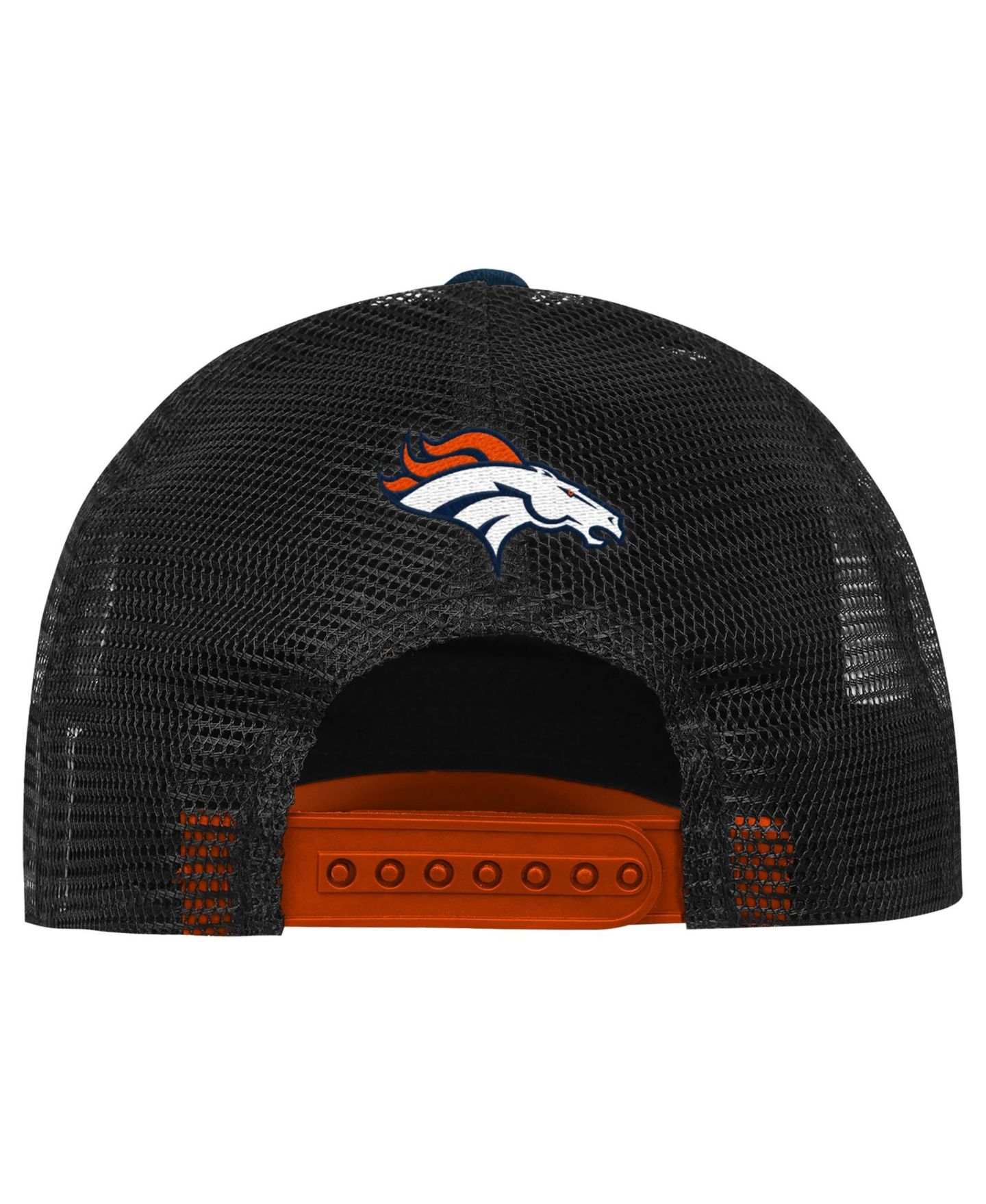 Детская кепка Outerstuff Navy/Orange Denver Broncos Handoff Foam Adjustable Trucker Hat — фото 3