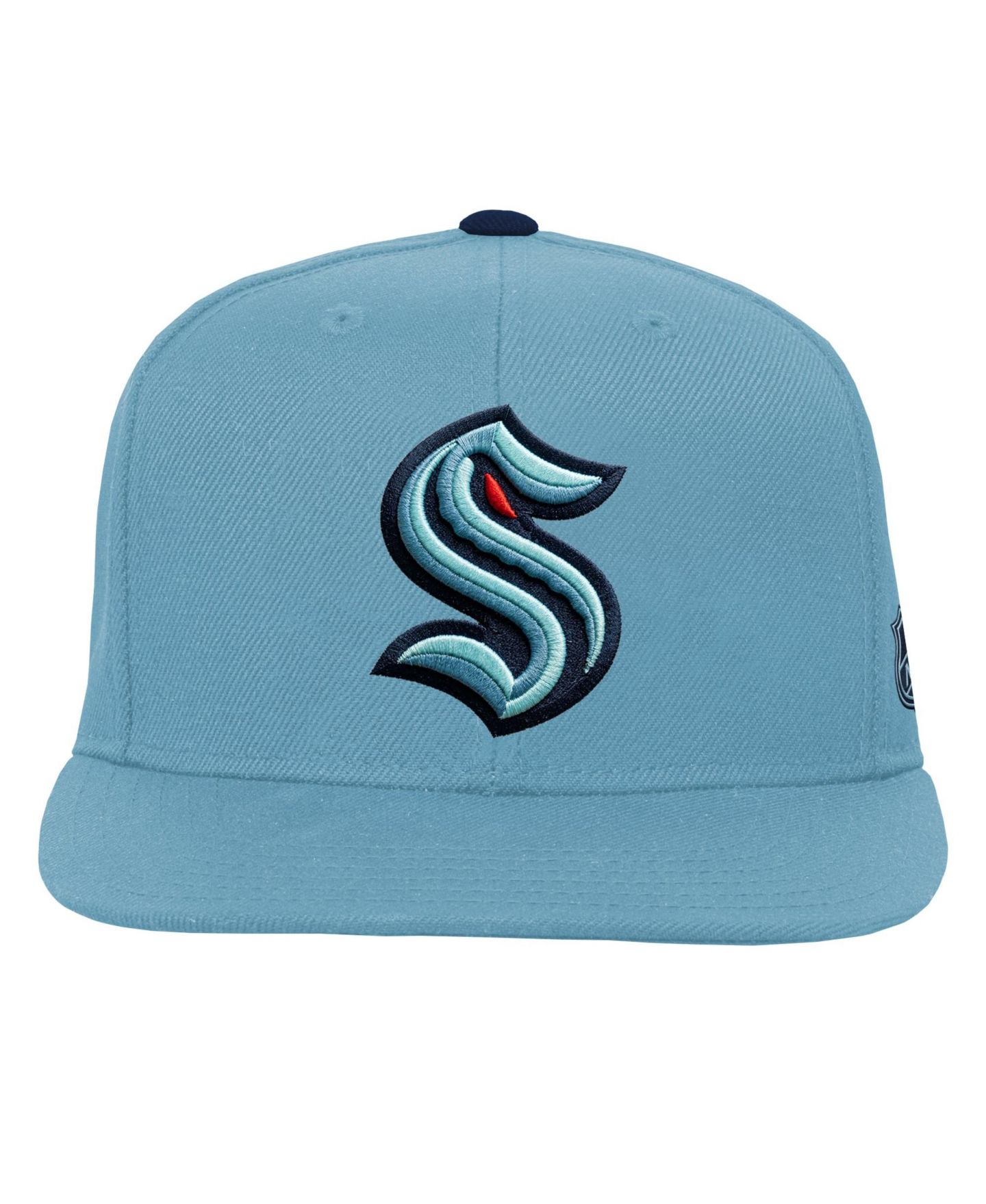 Детская кепка Mitchell & Ness Light Blue Seattle Kraken Legendary Snapback Hat — фото 2