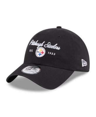 Women's Black Pittsburgh Steelers Script Casual Classic Adjustable Hat