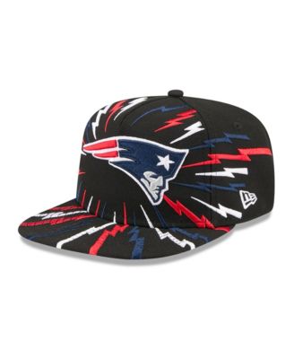 Big Boys and Girls Black New England Patriots Bolt A-Frame 9FIFTY Snapback Hat