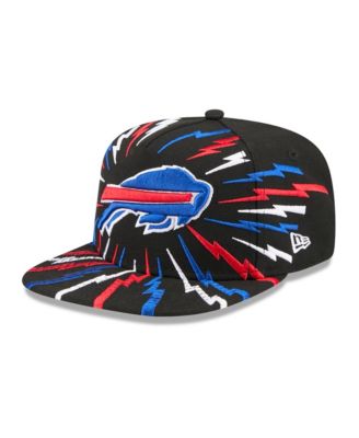 Big Boys and Girls Black Buffalo Bills Bolt A-Frame 9FIFTY Snapback Hat