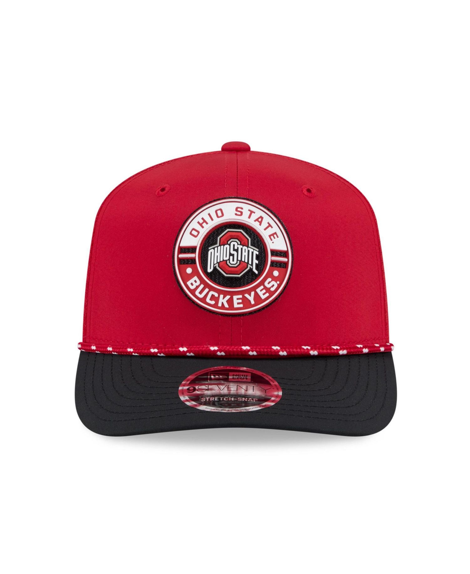 Men's Scarlet Ohio State Buckeyes Rope 9SEVENTY Adjustable Hat