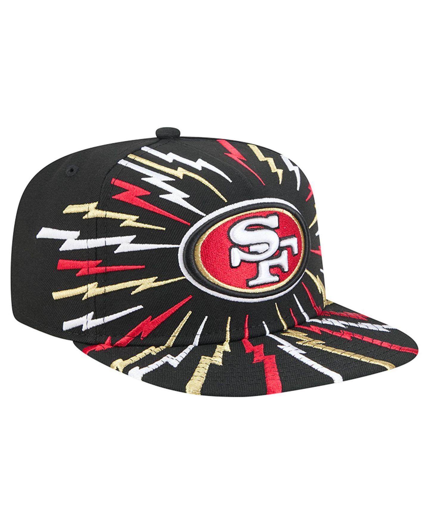 Мужская кепка-снэпбэк New Era San Francisco 49ers Bolt A-Frame 9FIFTY, Black — фото 3