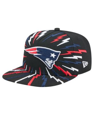 Men's Black New England Patriots Bolt A-Frame 9FIFTY Snapback Hat