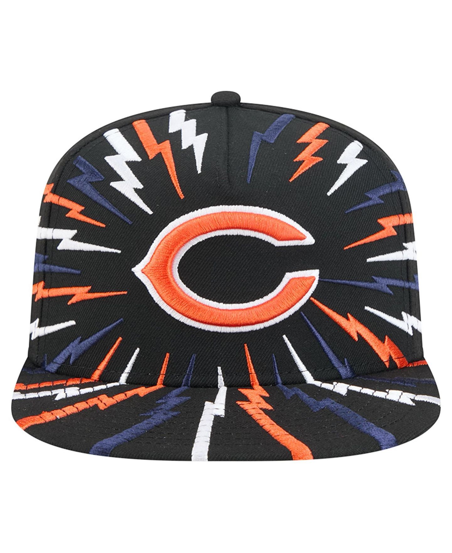 Мужская кепка-снэпбэк New Era Chicago Bears Bolt A-Frame 9FIFTY, Black — фото 2