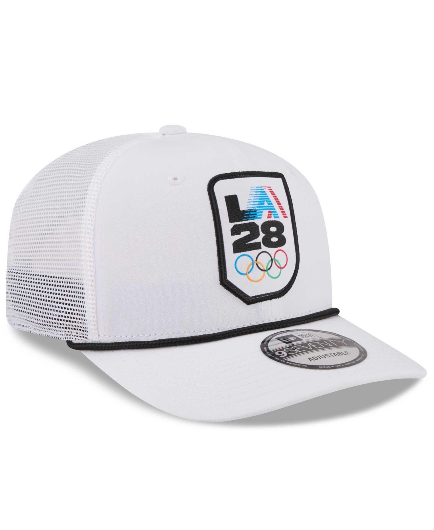 Мужская кепка New Era White LA28 Summer Olympics Core 9SEVENTY Adjustable Hat — фото 3