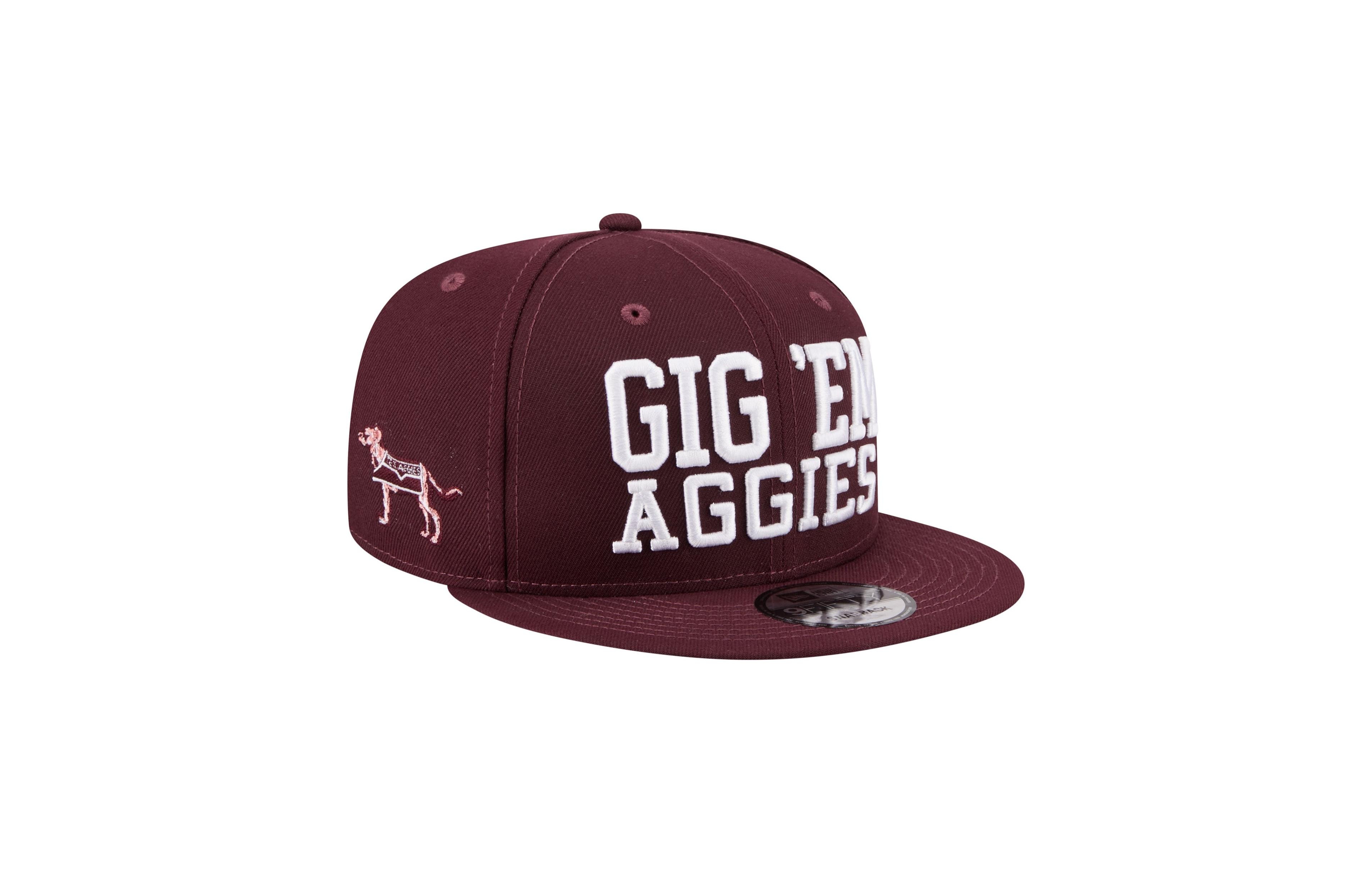 New Era Men's Texas A&M Aggies 9FIFTY Go Team Snapback Structured Baseball Cap