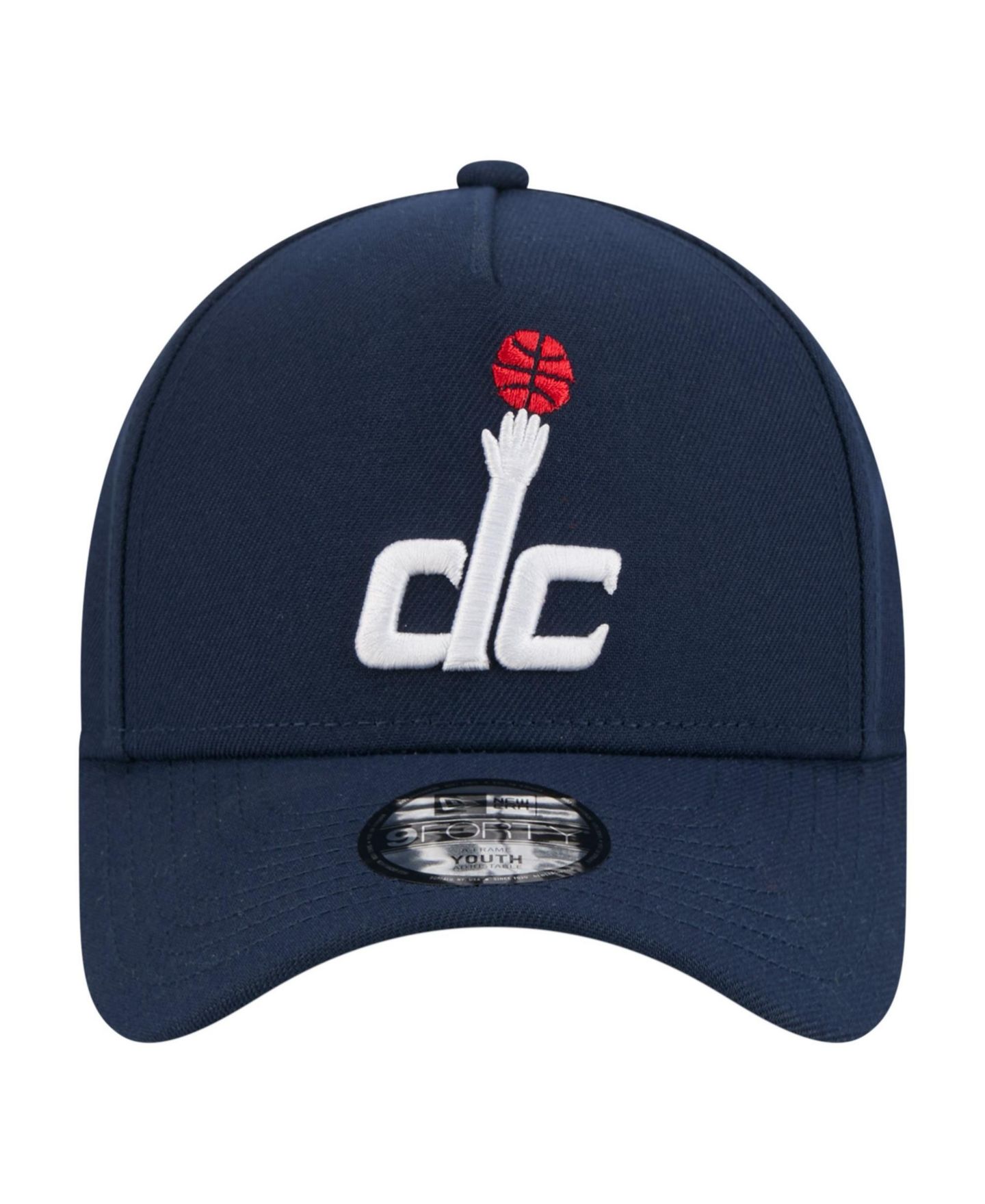 Детская кепка New Era Blue Washington Wizards 9FORTY A-Frame Adjustable Hat — фото 2